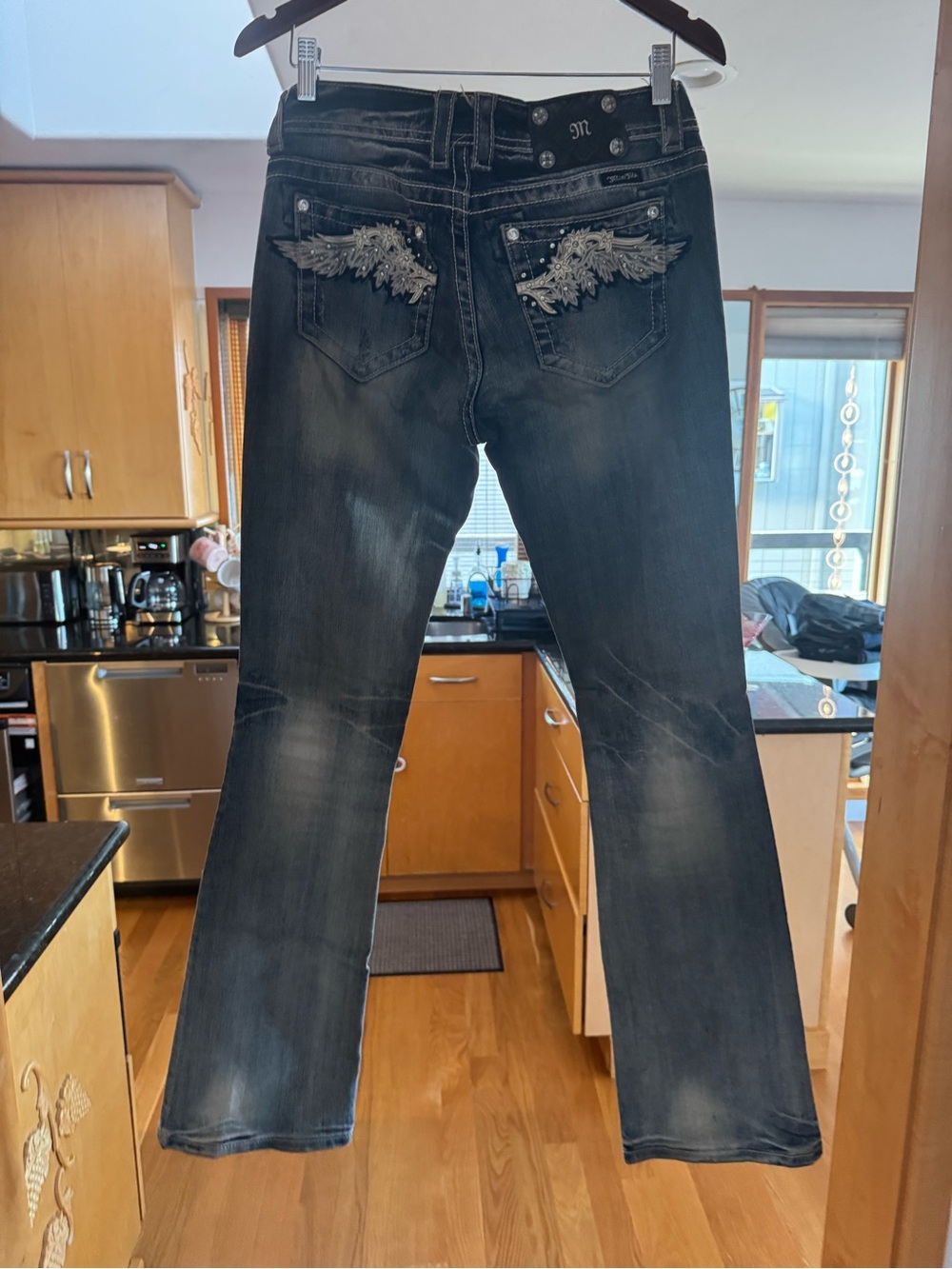 Miss Me Jeans Size 28 Long 34” Inseam Flare Embellished – 4 Available